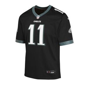 Nike Men's Black and Gray Eagles Jersey